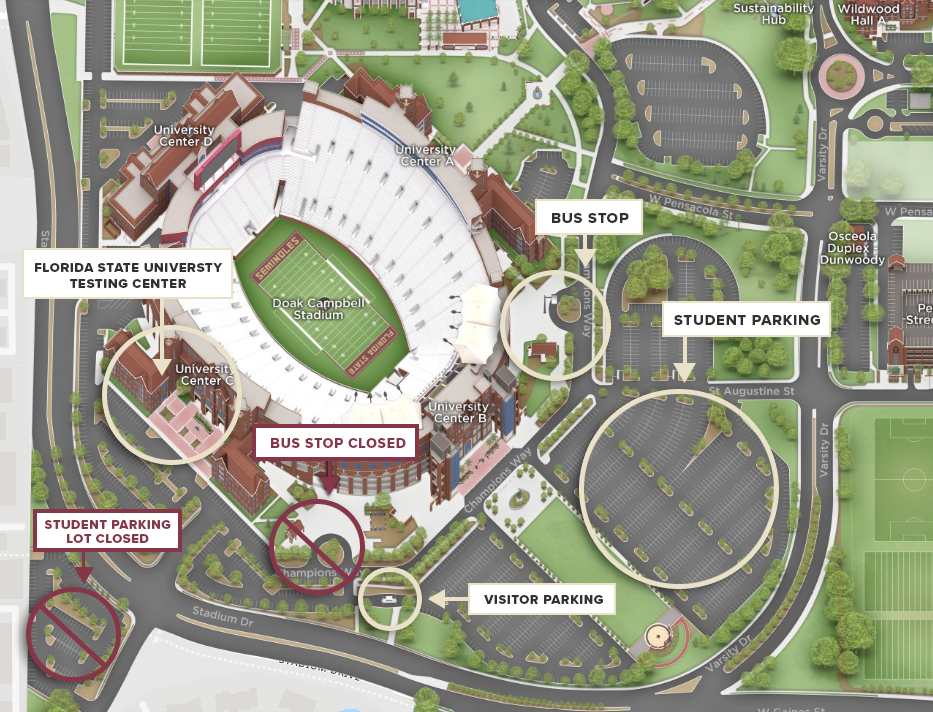 How to Find Us FSU Testing Center